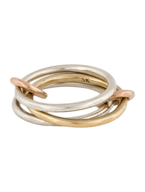 Spinelli Kilcollin 18K Thi-Color Solarium Band Ring