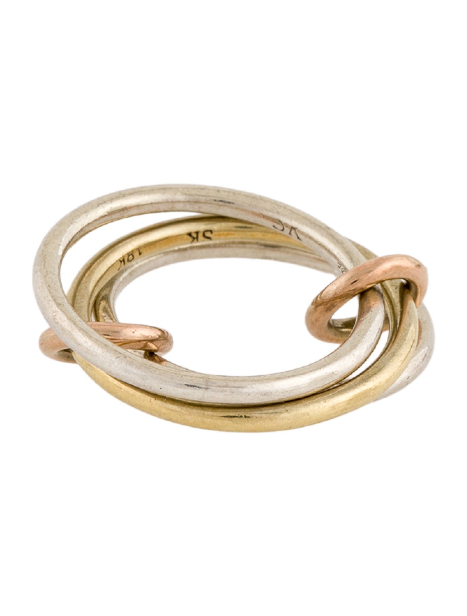Spinelli Kilcollin Tri-Color Three-Band Ring