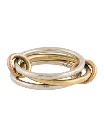 Spinelli Kilcollin Tri-Color Three-Band Ring