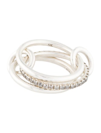 Spinelli Kilcollin Diamond Sonny Silver Multi-Band Ring