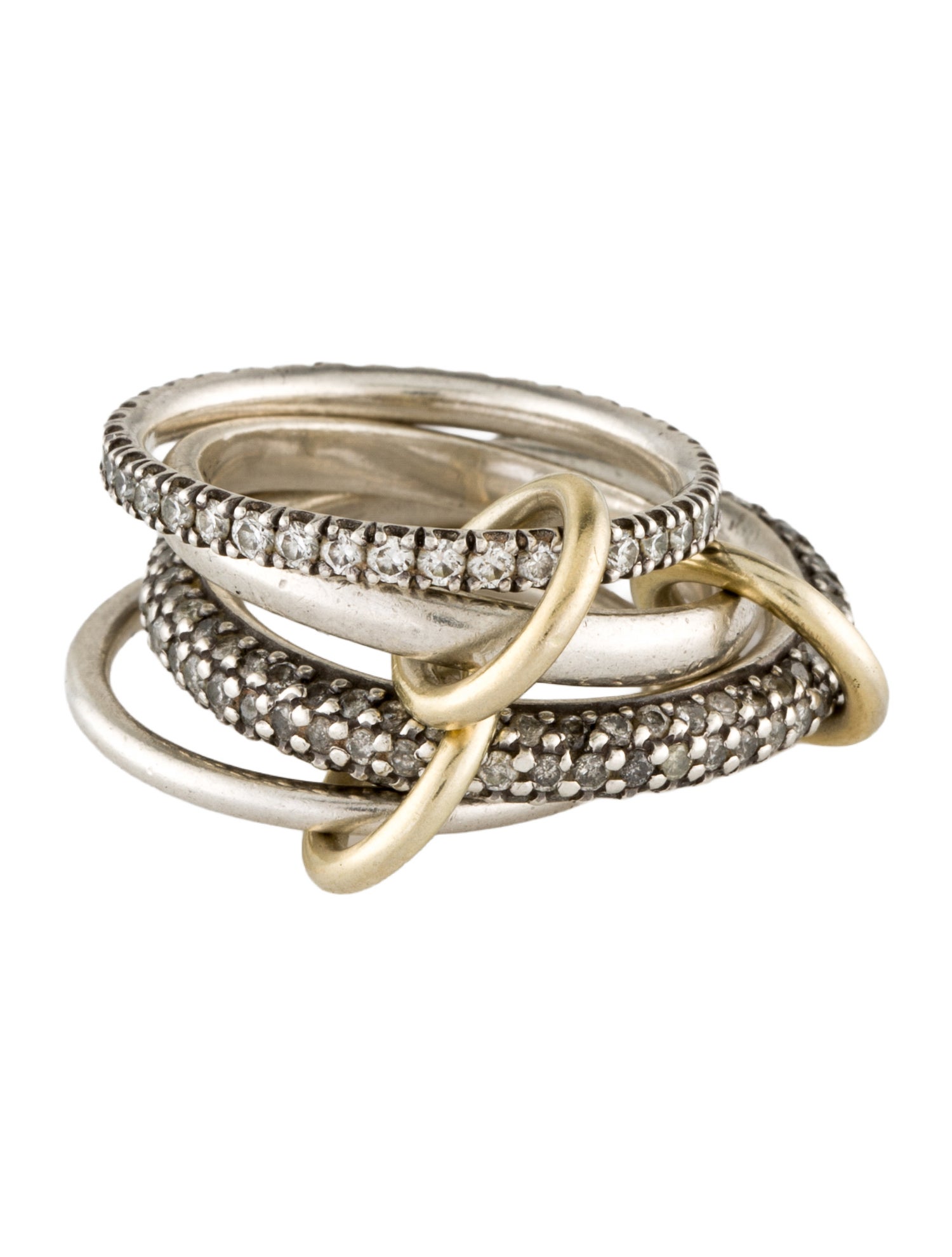 Spinelli Kilcollin 2.40ctw Diamond Vega Link Ring