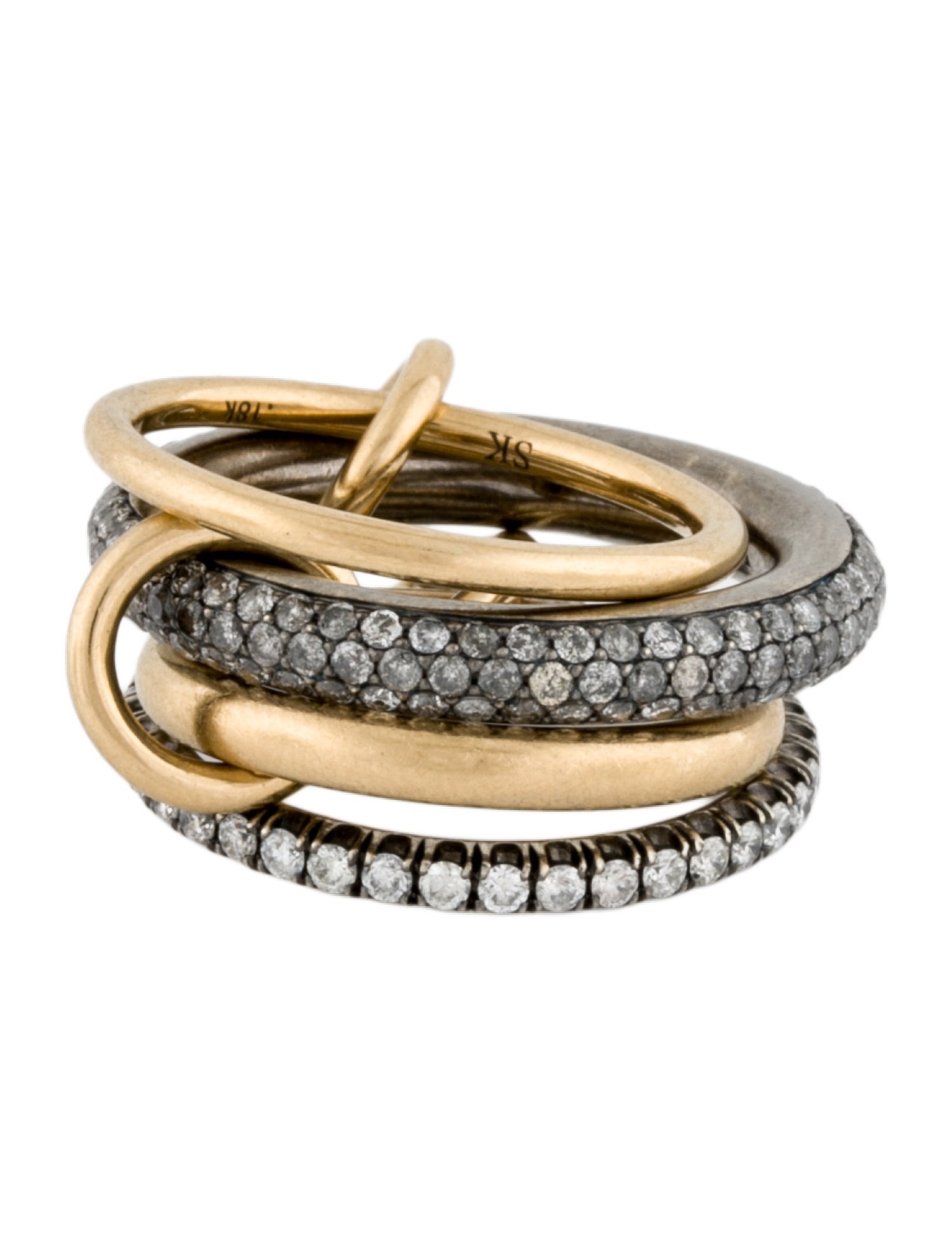 Spinelli Kilcollin Diamond Four Band Ring