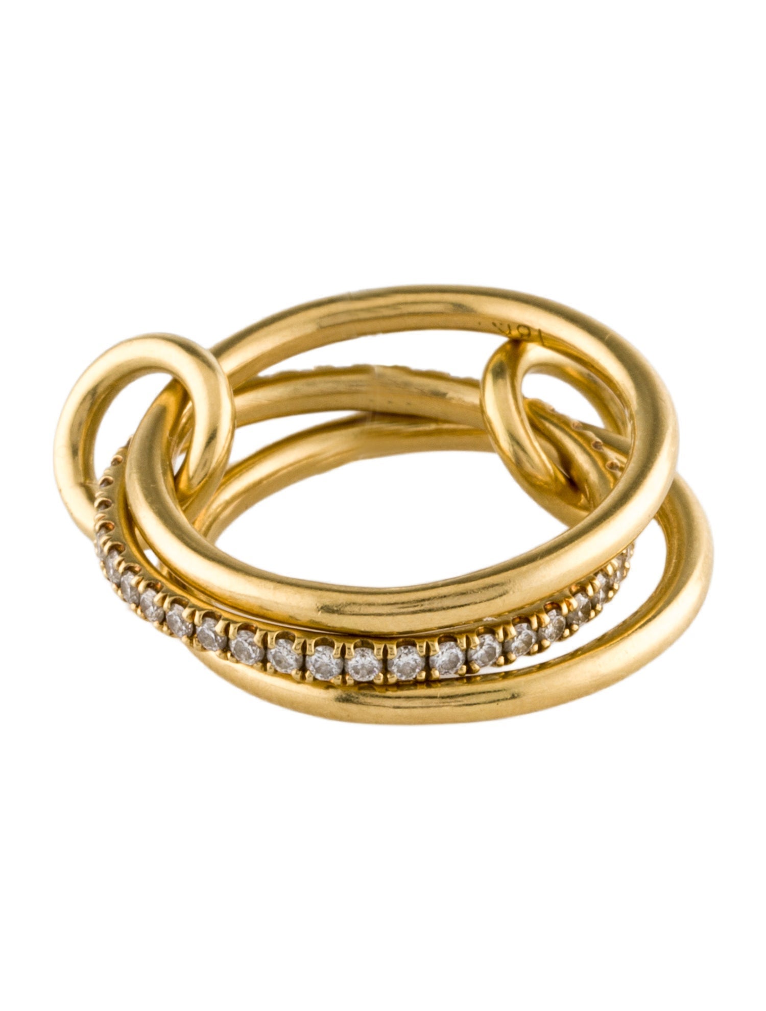 Spinelli Kilcollin 18K Diamond Sonny Linked Ring