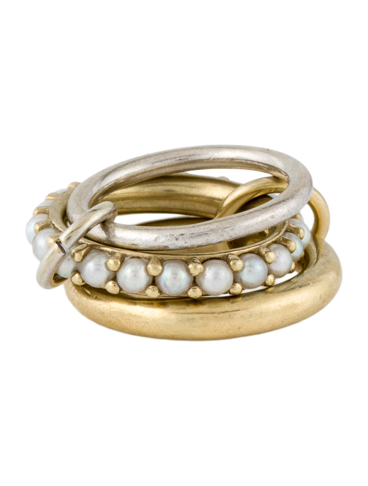 Spinelli Kilcollin Two-Tone Pearl Rolling Ring