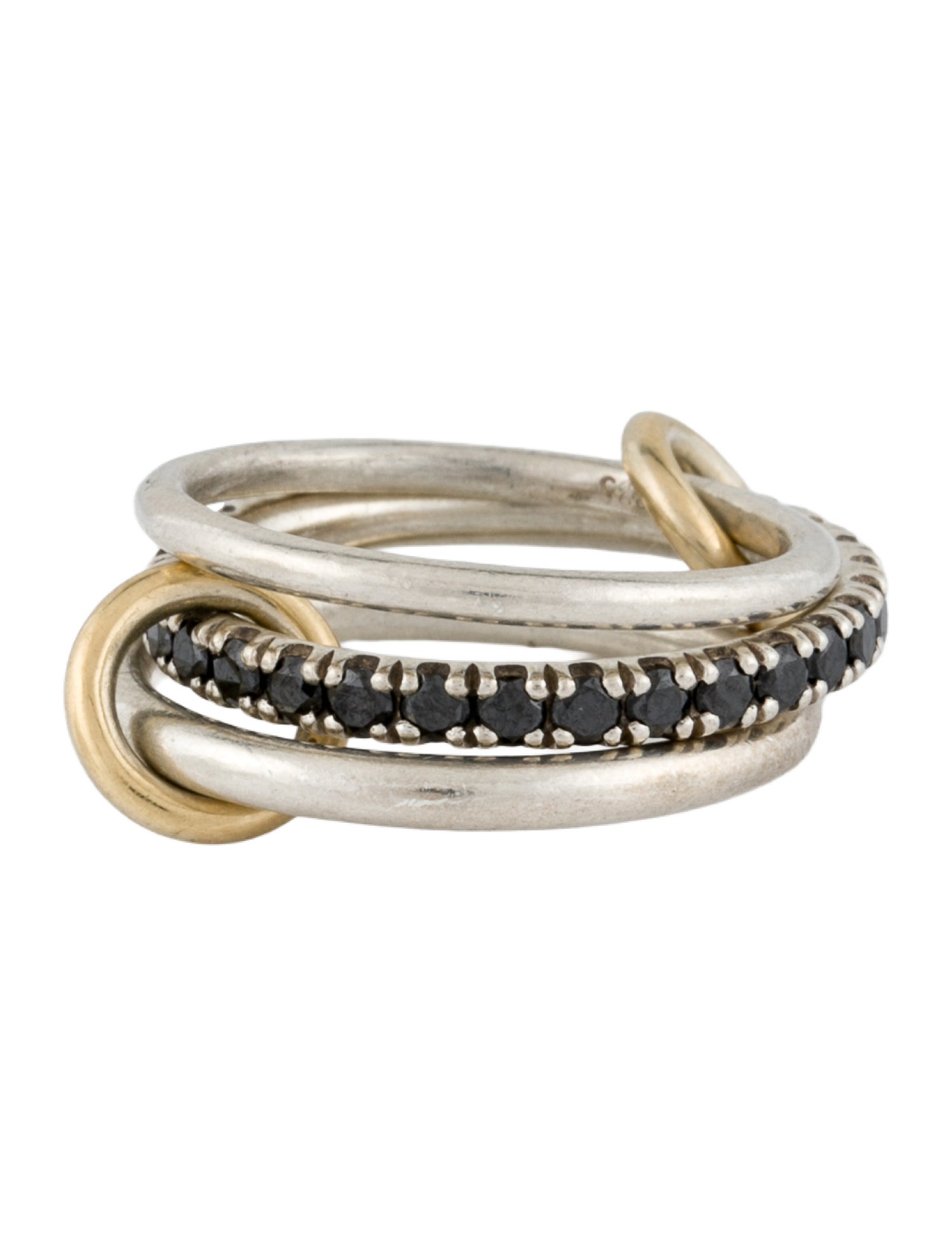 Spinelli Kilcollin Two-Tone Diamond Petunia Rolling Ring