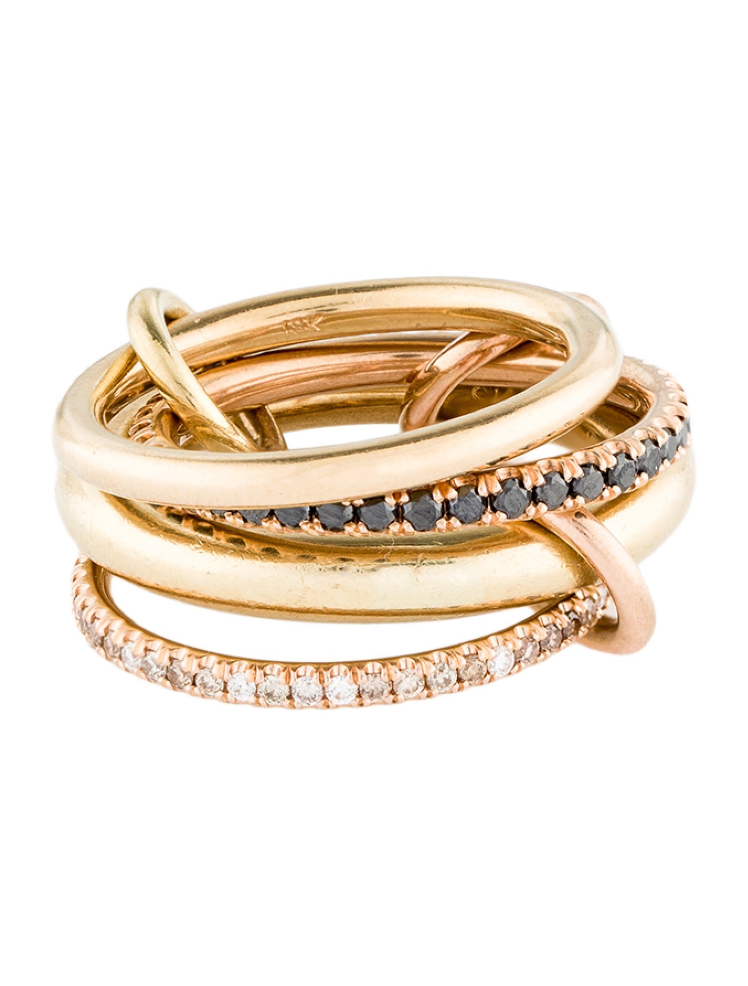 Spinelli Kilcollin 18K Diamond Rolling Ring