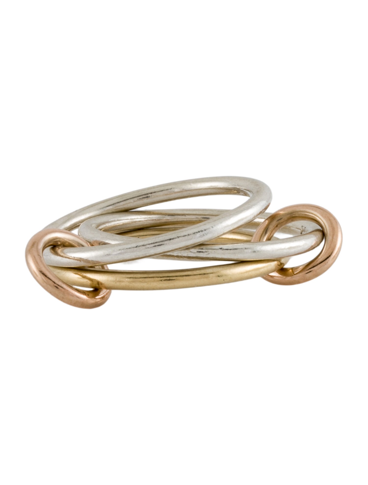 Spinelli Kilcollin Tri-Tone Solarium Linked Ring