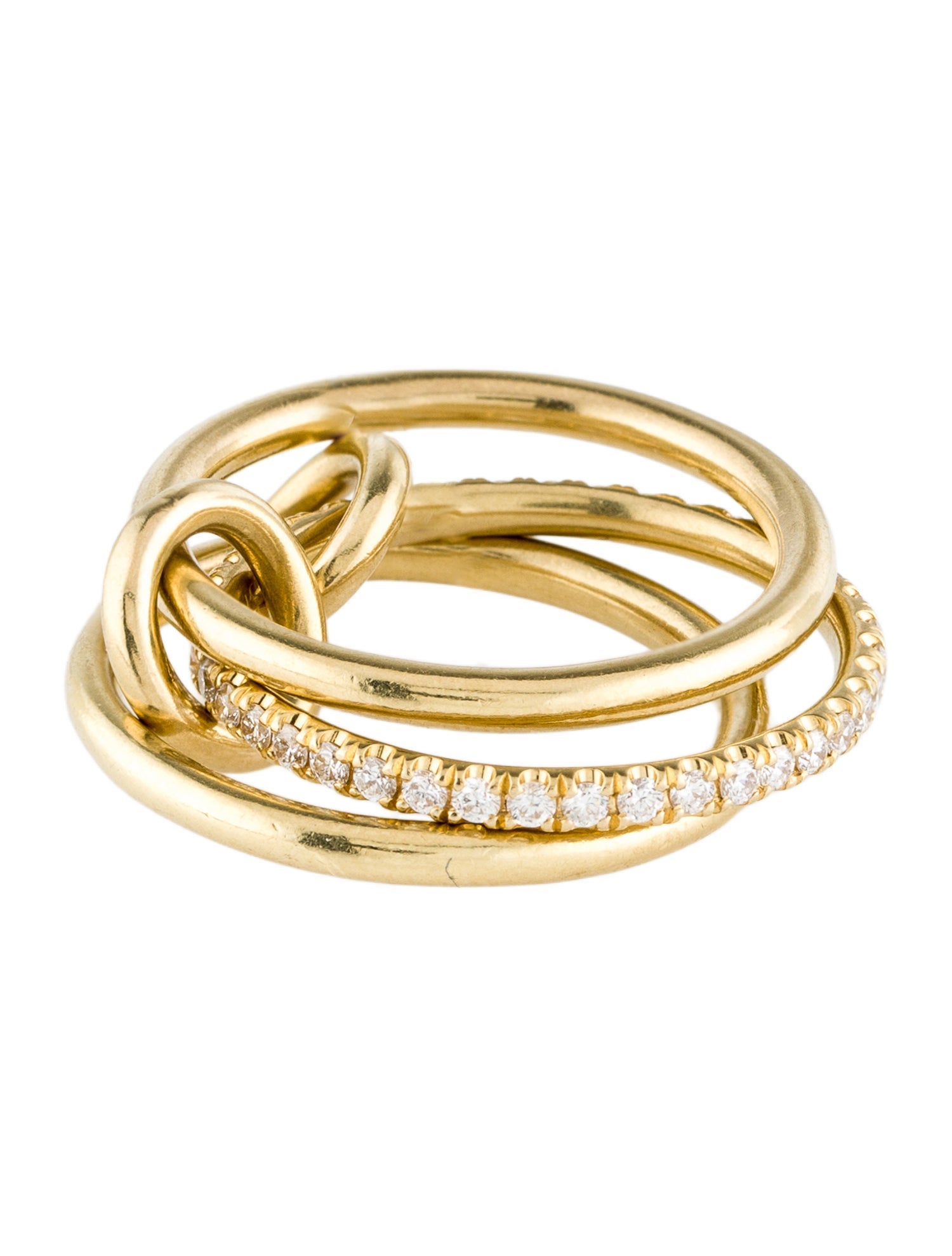 Spinelli Kilcollin 18K Diamond Sonny Rolling Ring