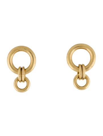 Pre-owned Spinelli Kilcollin 18k Canis Drop Earrings In Multi