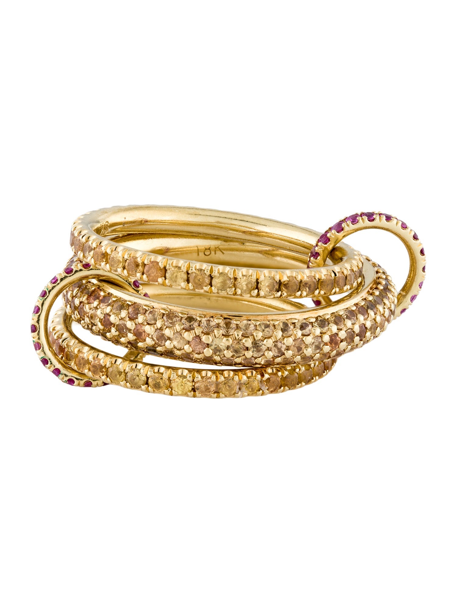 Spinelli Kilcollin 18K Ruby & Sapphire Ring