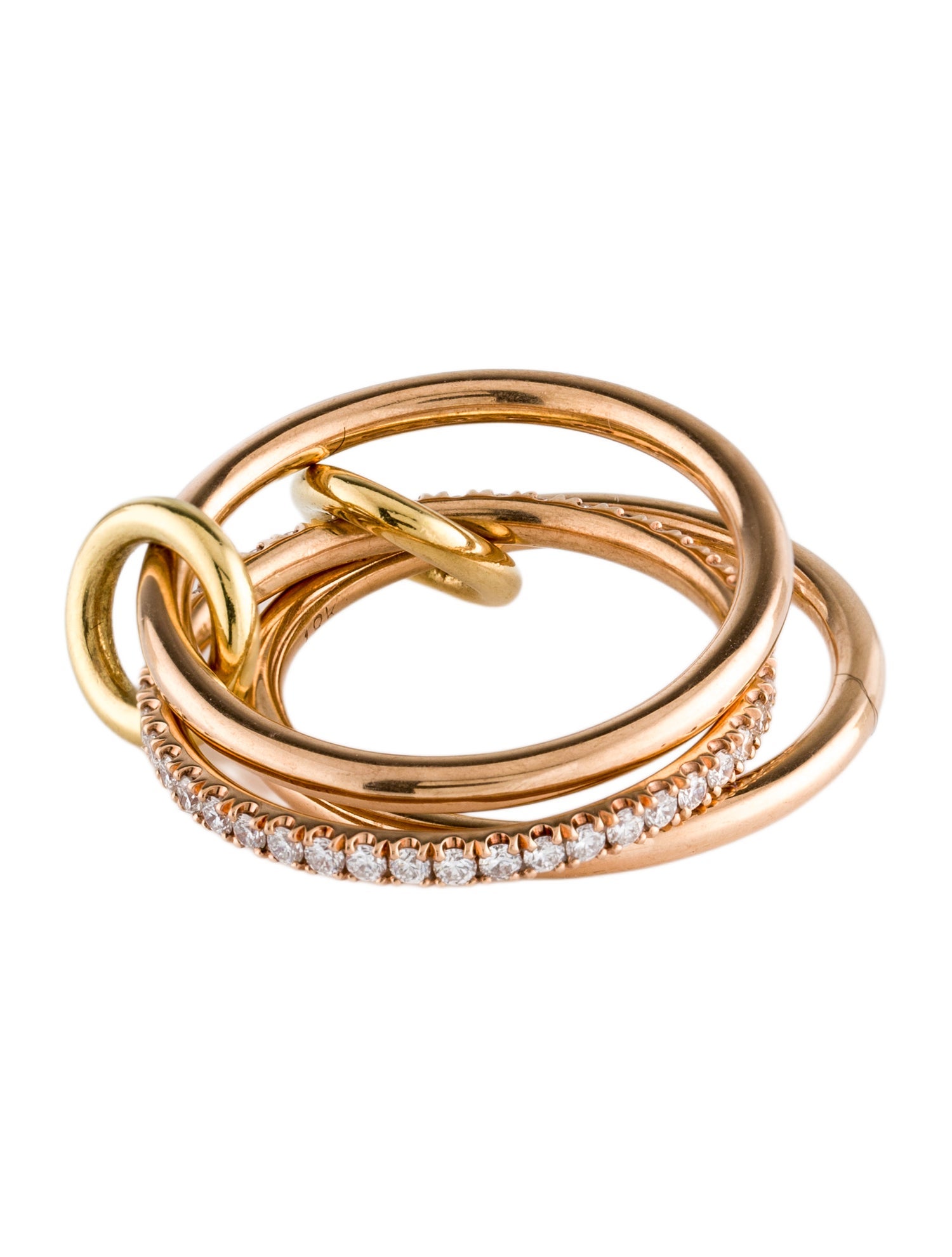 Spinelli Kilcollin 18K Diamond Sonny Link Ring