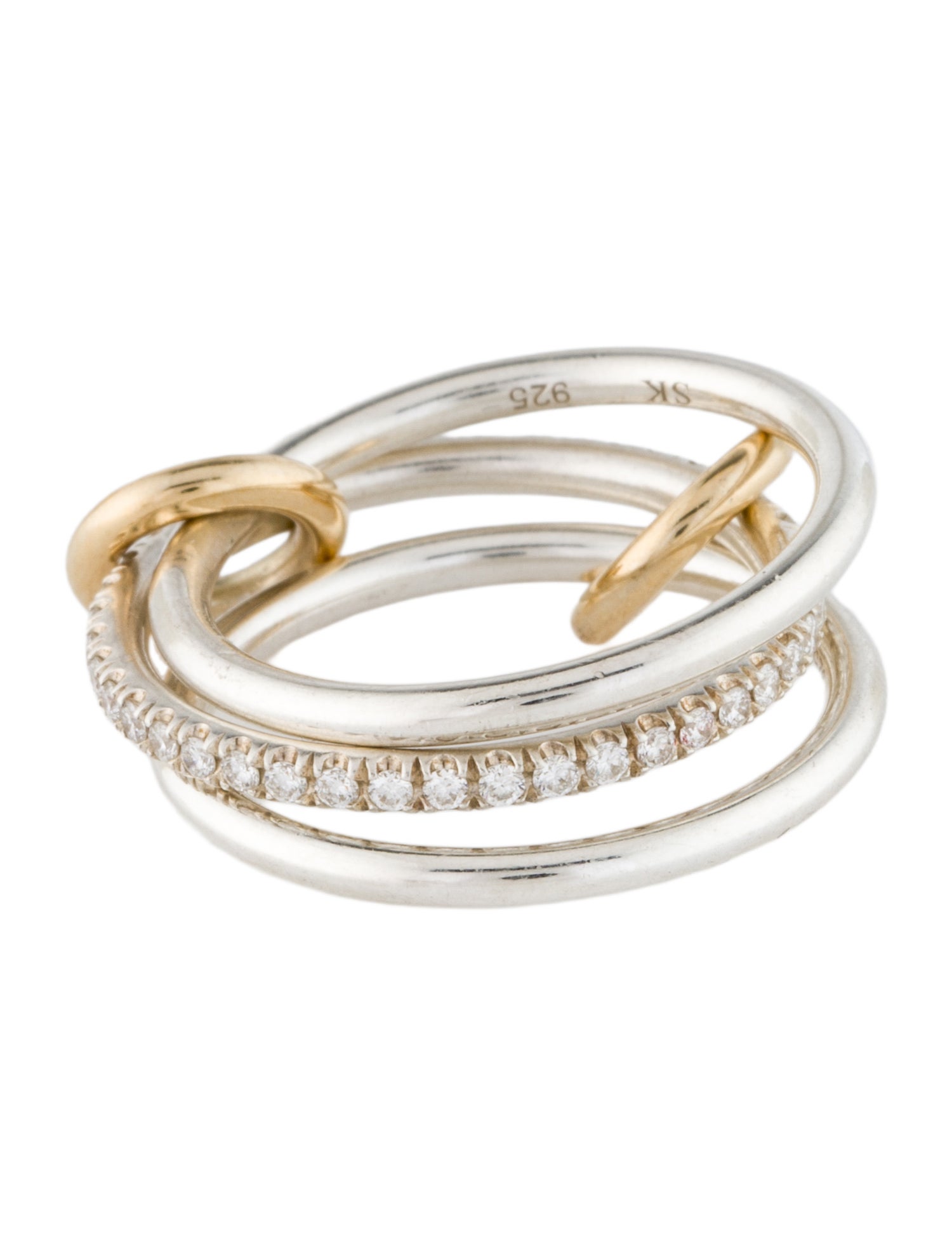 Spinelli Kilcollin Two-Tone Diamond Sonny Ring