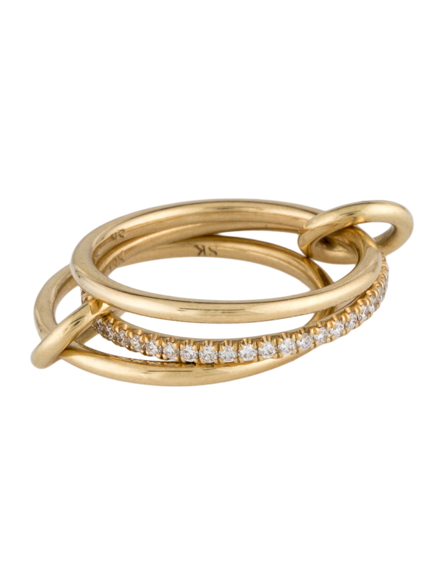 Spinelli Kilcollin 18K Diamond Sonny Rolling Ring
