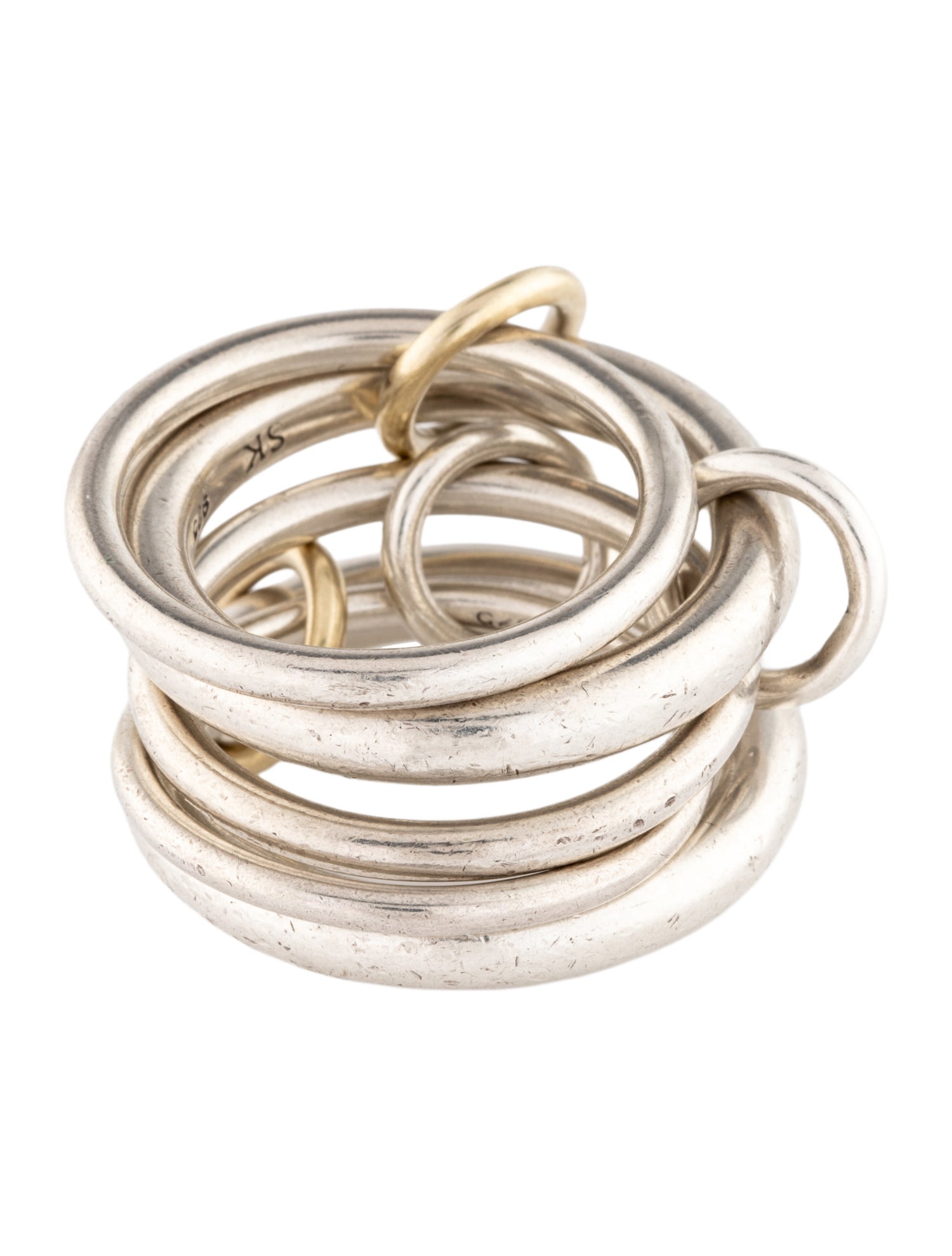Spinelli Kilcollin Two-Tone Aquarius 5 Band Ring
