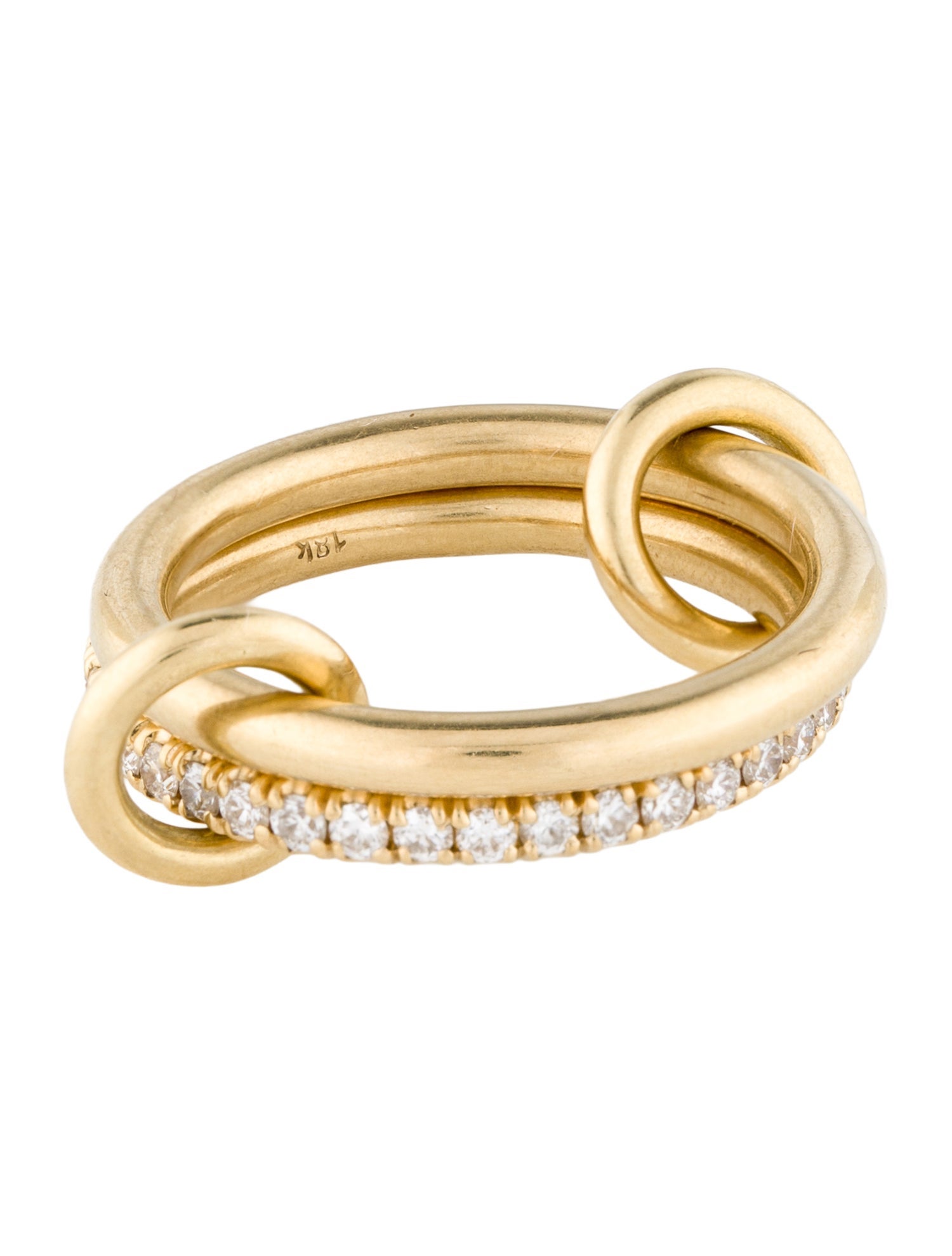 Spinelli Kilcollin 18K Diamond Ceres Deux Rolling Ring