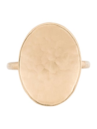 Anne Sportun 14k Hammered Cocktail Ring