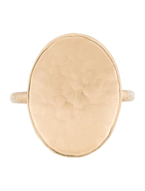 Anne Sportun 14k Hammered Cocktail Ring