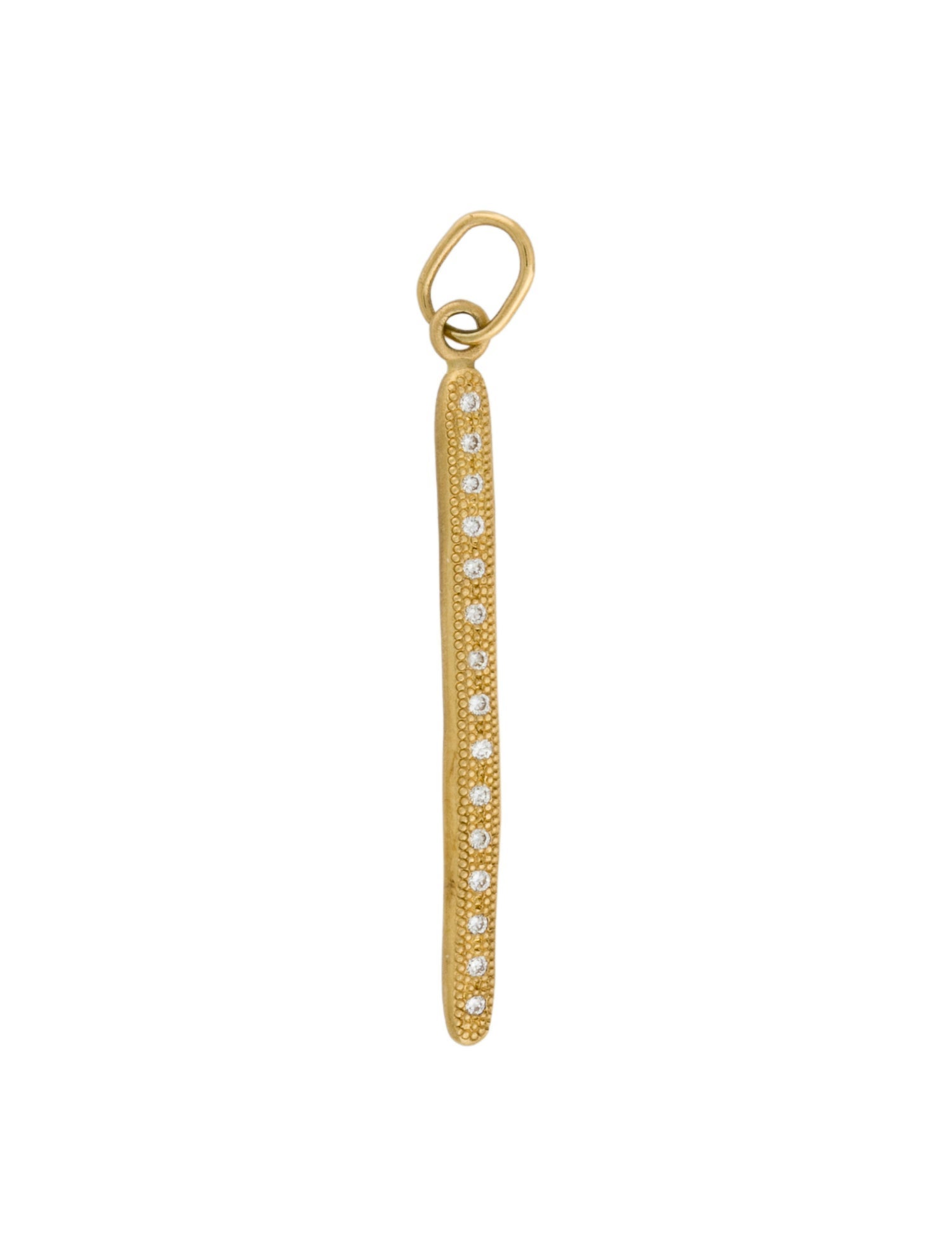 Anne Sportun 18K Diamond Stardust Stick Pendant
