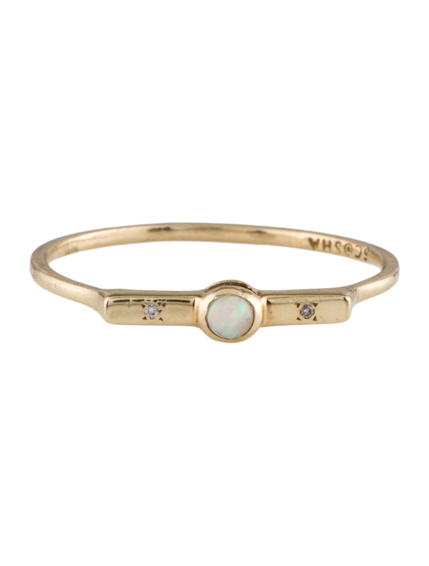 Scosha Opal & Diamond Wish Stack Ring