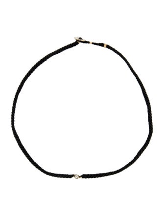 Scosha Diamond & Cord Classic Choker Necklace