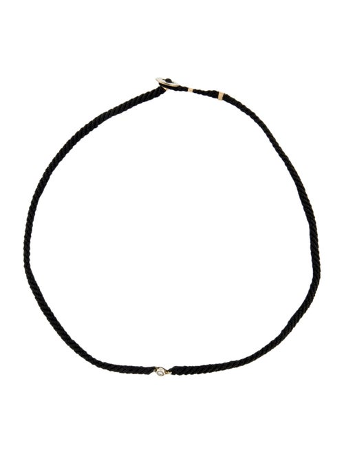 Scosha Diamond & Cord Classic Choker Necklace