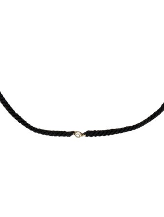 Scosha Diamond & Cord Classic Choker Necklace