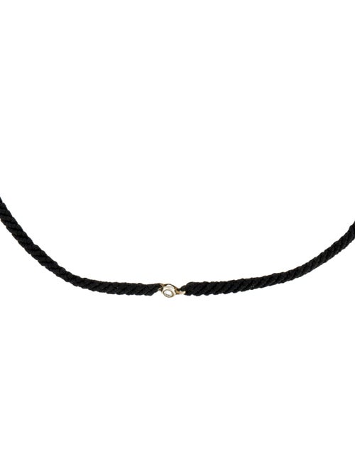 Scosha Diamond & Cord Classic Choker Necklace