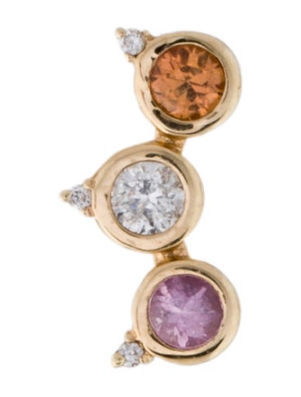 Scosha 10K Sapphire & Diamond Single Stud