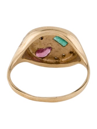 Scosha 10K Multistone Night Market Signet Ring