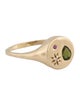 Scosha 10K Tourmaline, Ruby, & Diamond Night Market Round Signet Ring