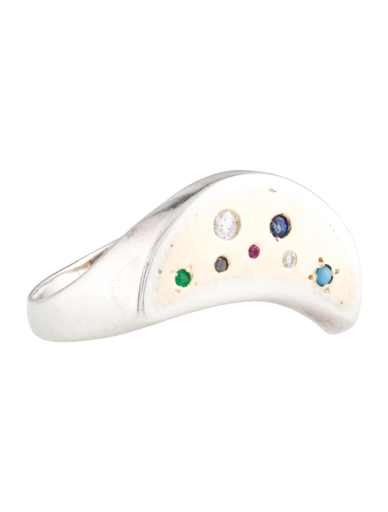 Scosha Multistone Moon Ring