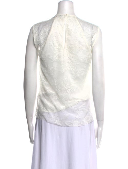 Sándor Crew Neck Sleeveless Blouse