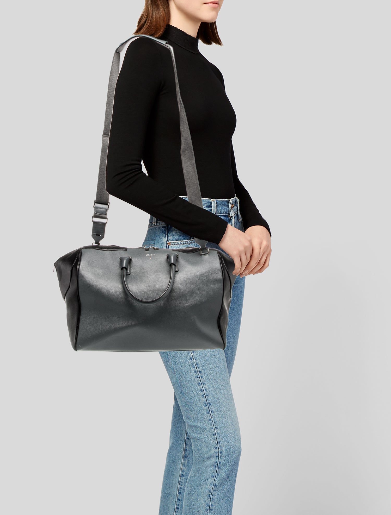 Serapian Leather Weekender Bag