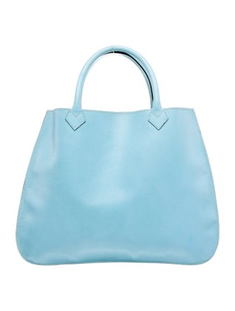 Serapian Leather Top Handle Bag