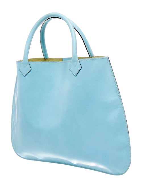 Serapian Leather Top Handle Bag