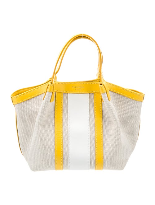Serapian Canvas Top Handle Bag
