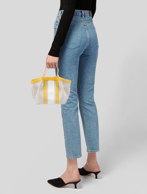 Serapian Canvas Top Handle Bag