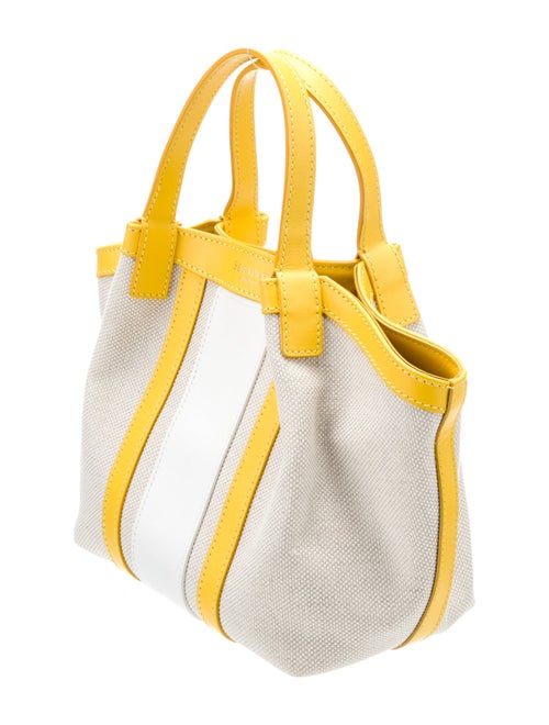 Serapian Canvas Top Handle Bag