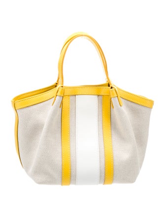 Serapian Canvas Top Handle Bag