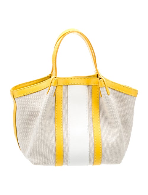 Serapian Canvas Top Handle Bag