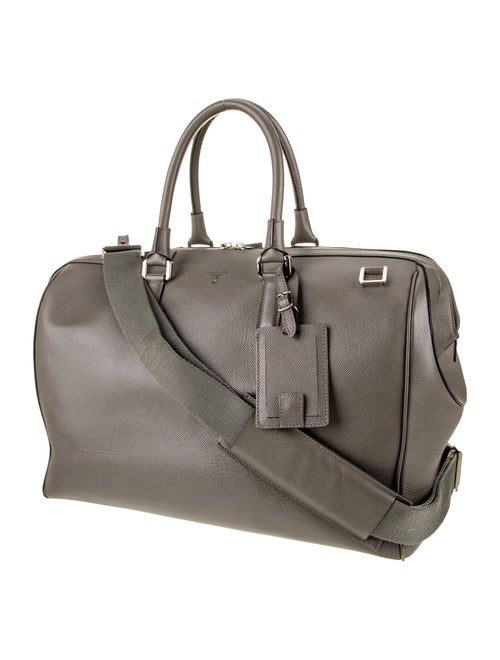 Serapian Saffiano Leather Top Handle Bag
