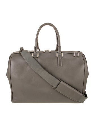 Serapian Saffiano Leather Top Handle Bag