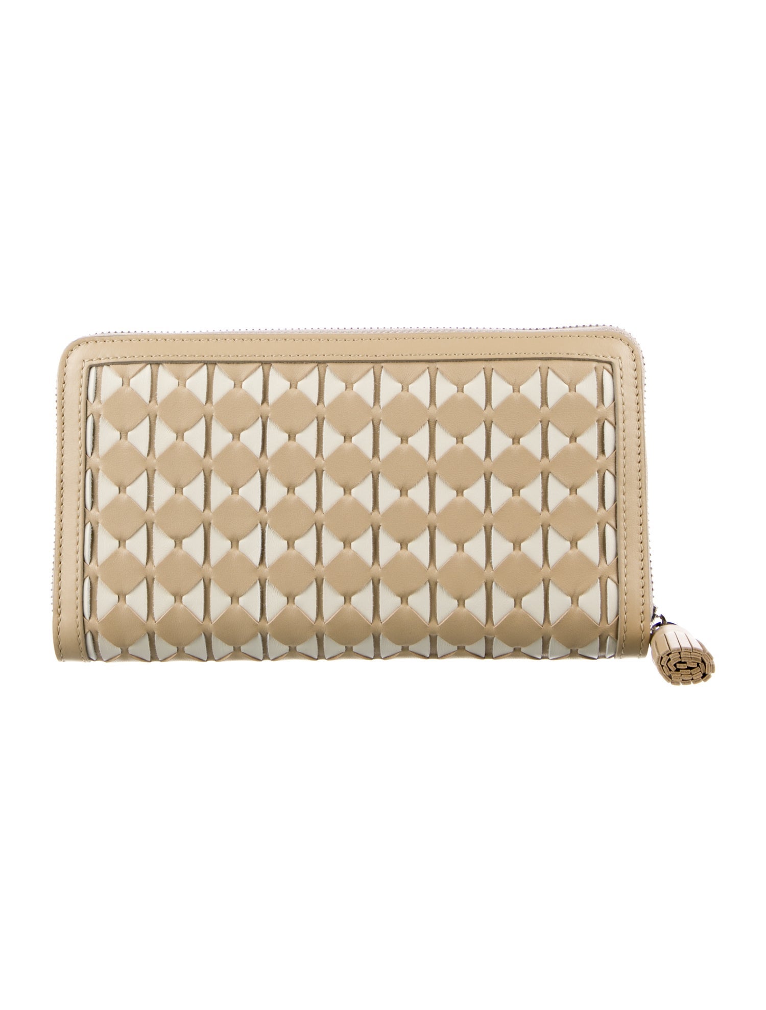 Serapian Leather Printed Continental Wallet w/ Tags