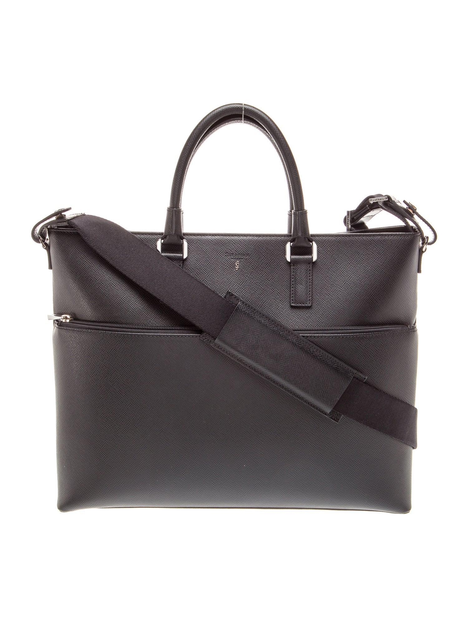 Serapian Saffiano Leather Crossbody Bag