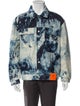S.R. Studio. LA. CA. Soto Tie-Dye Print Denim Jacket