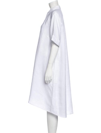 Sartoria Saracena Linen Knee-Length Dress