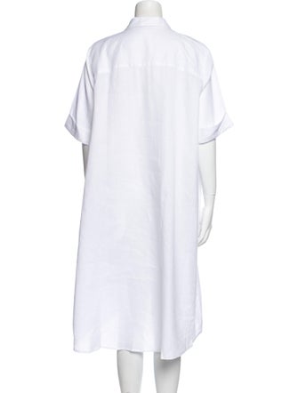 Sartoria Saracena Linen Knee-Length Dress