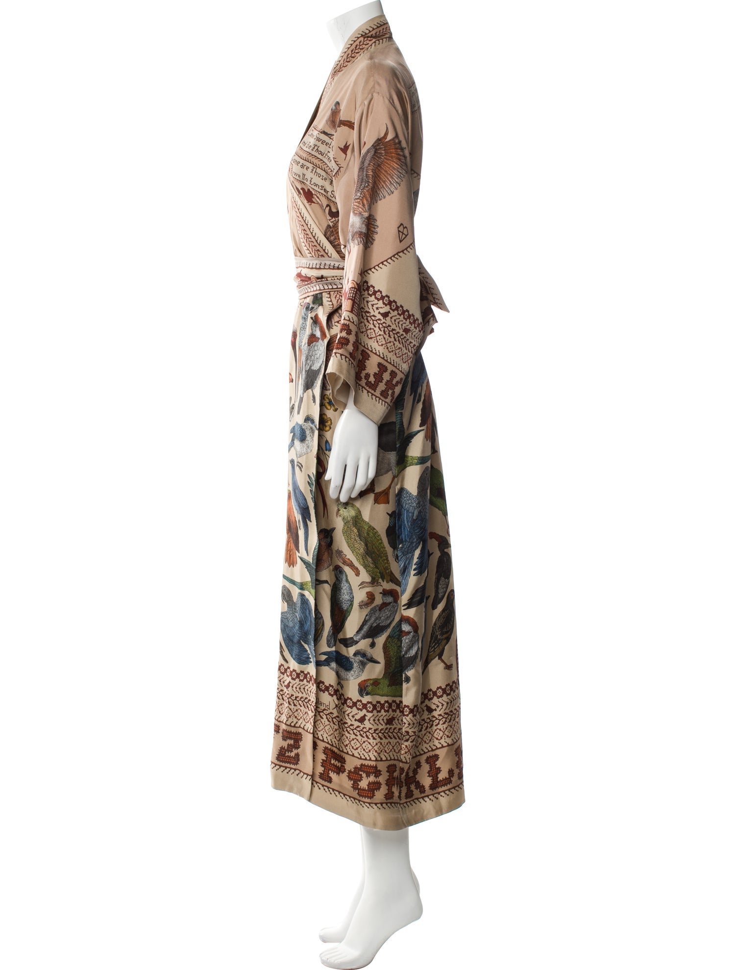 Sabina Savage Silk Printed Robe