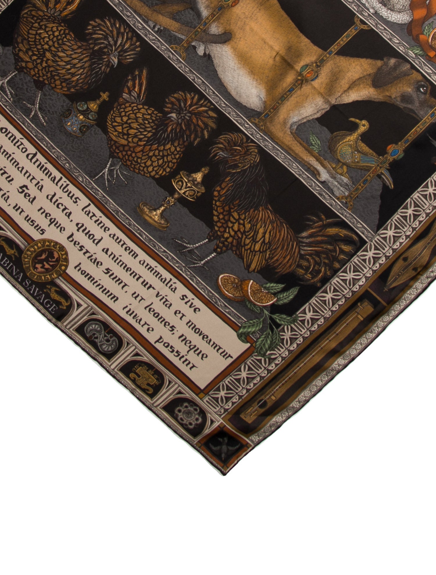 Sabina Savage Silk Printed Scarf