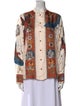 Sabina Savage Silk Printed Button-Up Top
